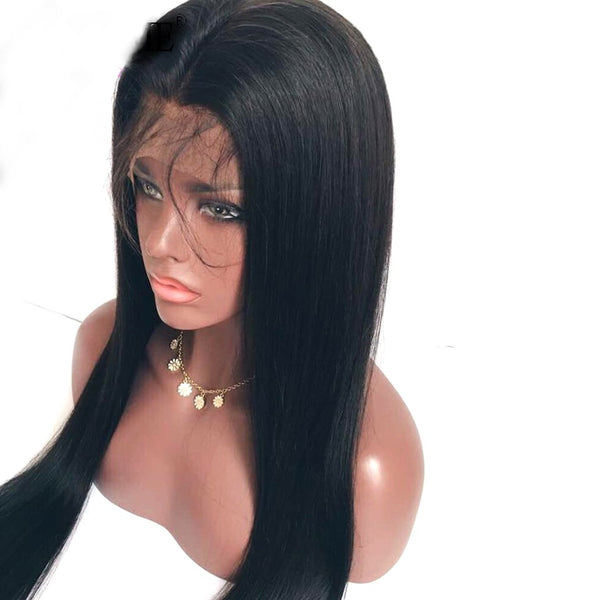 Brazilian Virgin Unprocessed Human Hair Straight Lace Frontal Wig